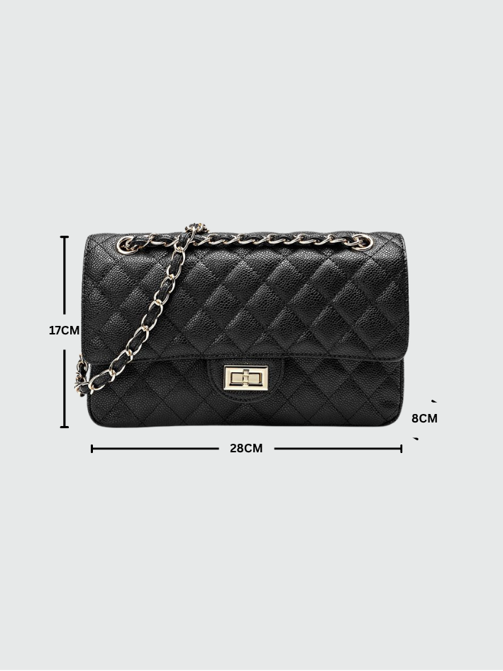 Le Elise Caviar Double Flap